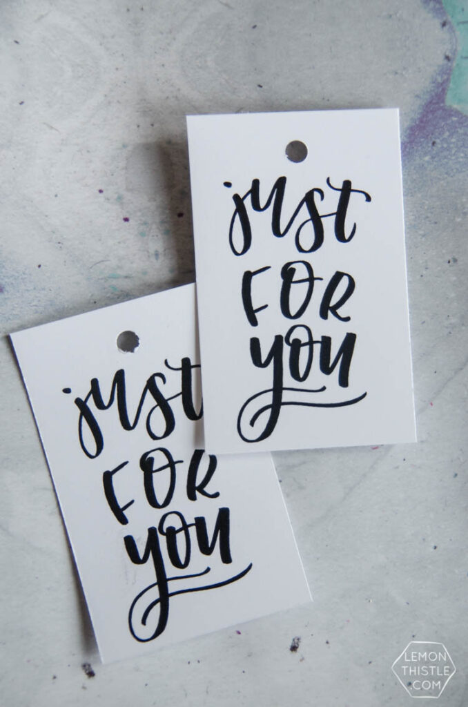 Printable Just for You Tags