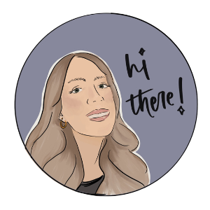Hi There! Illustration of Colleen
