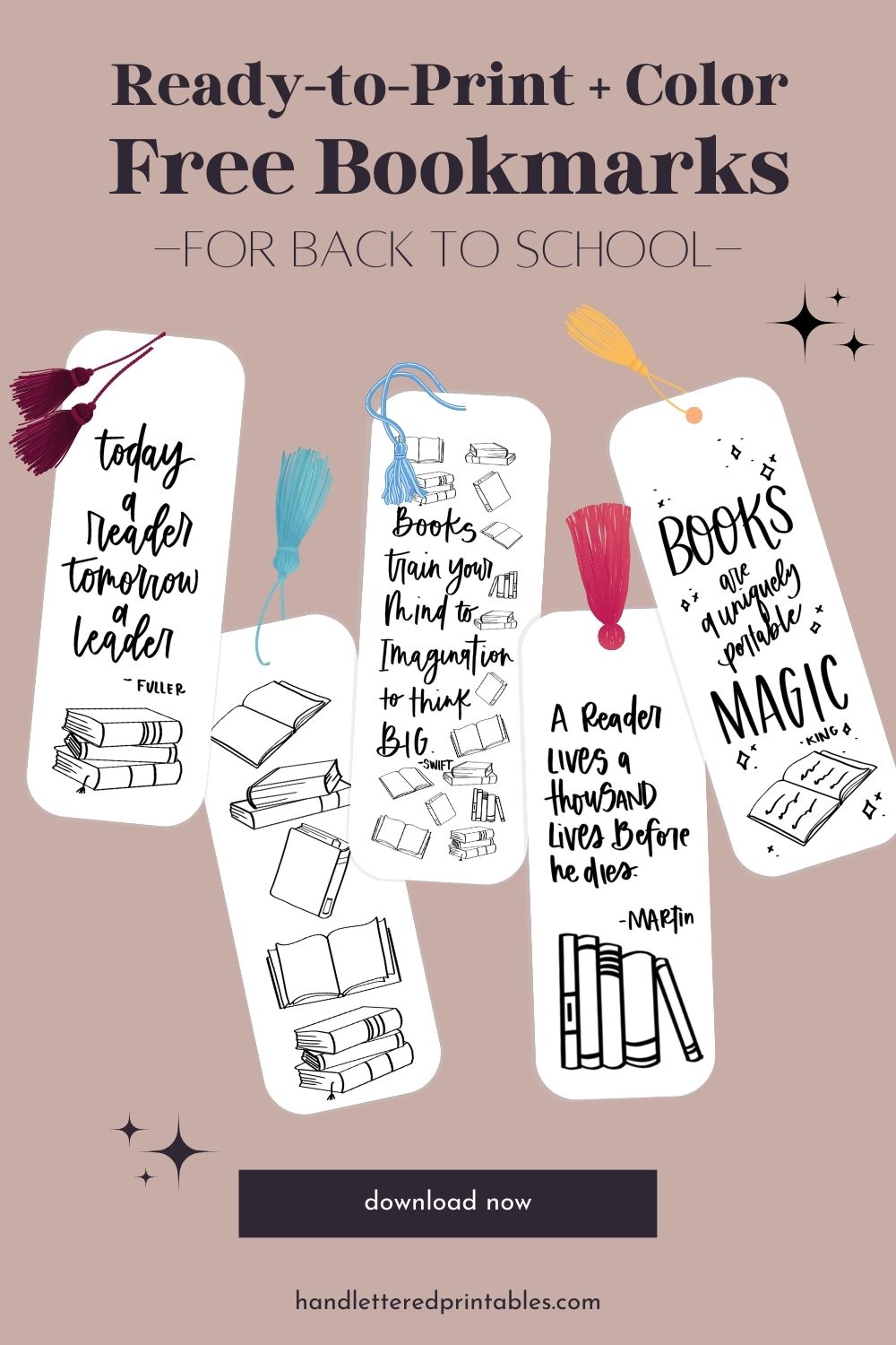 DIY Bookmarks for Back to School