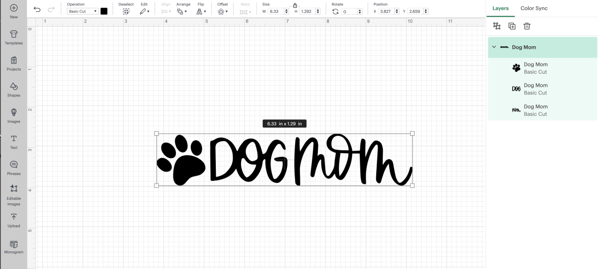 Free Dog Mom SVG File with Paw Print for Download - Hand Lettered Printables