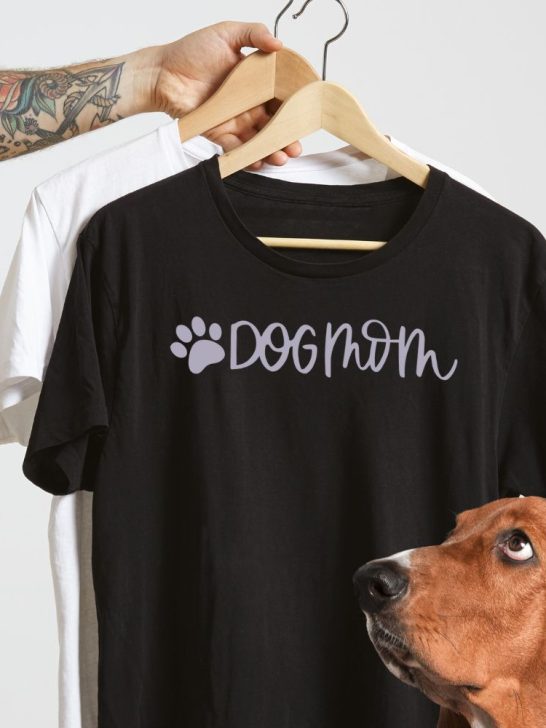 dog mom tee free svg