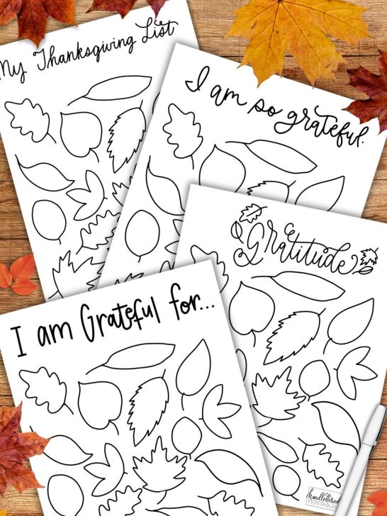 gratitude activity sheets free printables for kids