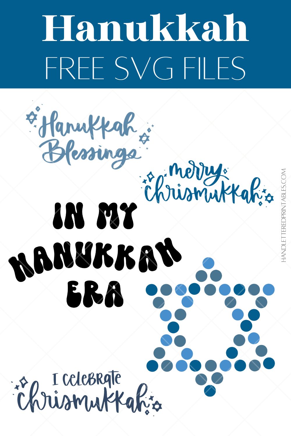 Free Hanukkah themed SVG files!