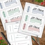 free printable christmas GC template, image shows three pages printed off with text that reads free printable